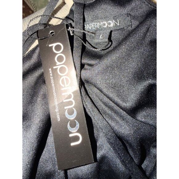 Papermoon Black Sleeveless Maxi Dress Women’s L NWT - Picture 5 of 5